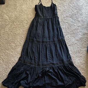 Jack by BB Dakota Black Tiered Maxi Sundress